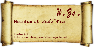 Weinhardt Zsófia névjegykártya