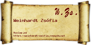 Weinhardt Zsófia névjegykártya