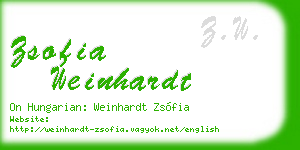 zsofia weinhardt business card
